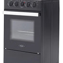 Estufa De Piso Romero Cristal Haceb 50 Cms Gas Natural Negra Color Negro