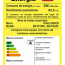 Estufa De Empotrar Vidrio Templado Negro Cinco Puestos 76 Cm