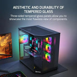 Chasis Gaming Atx Gamepower Warcry Edge Con Diseño Elegante