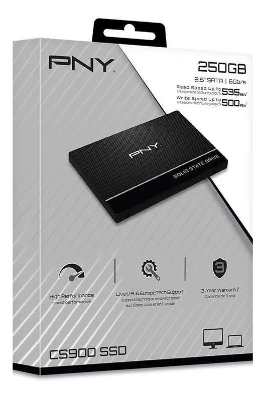 Disco sólido interno PNY SSD7CS900-250-RB 250GB