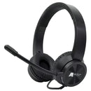 Audifonos Diadema Usb Ligera Con Control Volumen Jaltech Q5 Color Negro