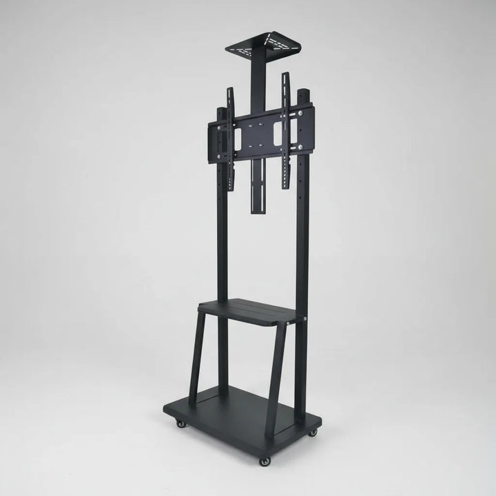 Soporte Piso Pedestal Tv Estante Mesa 32 A 70 Metalico Color Negro