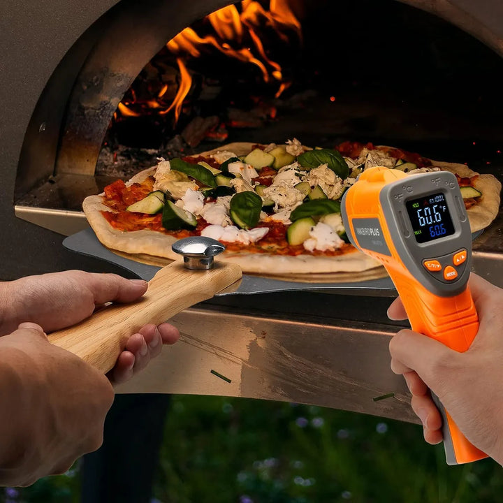 Espátula Para Pizza Ikbirdplus + Cortador Y Termometro Laser