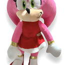 Amy Rose Sonic Rosa 45cm + Obsequios Globos Y Moño Rosa Chicle