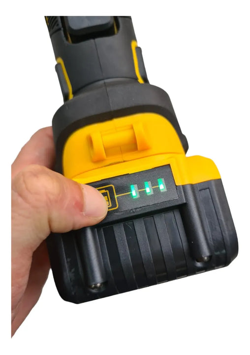 Combo Taladro Y Pulidora Inalámbrico Brushless Batería 5ah - Amarillo - 50hz/60hz