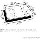 Estufa De Empotrar Inducción Negra 60cm Eléctrica 220v Haceb Negro