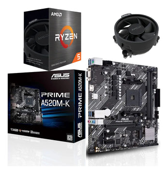 Combo Board A520m Procesador Amd Ryzen 5 5500 Pc