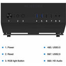 Musetex Gaming Pc Chasis Con 6 Ventiladores Led Argb 120mm
