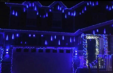 Set 2 Extensiones 10 Tubos Con Luces Navideñas Led Qishi
