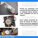 Zfan40 Ventilador Para T De Video 4x4 Cm 12v Computoys