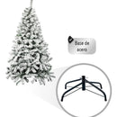 Árbol De Navidad Artificial Nevado Calidad Premium 1.90 M Blanco