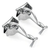 Pack de 2 Exprimidores Manuales de Frutas en Aluminio Ideal para Limones y Naranjas Duradero y Fácil de Usar Chef Master