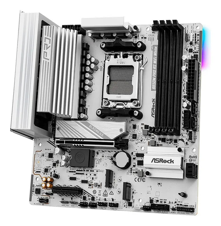 Board Asrock B850m Pro Rs Wifi White Blanco