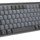 Teclado gamer bluetooth Logitech Master Series QWERTY Tactil español España color grafito con luz blanca