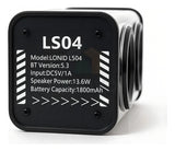 Bocina Portátil Ligero Bluetooth Tws Altavoz Inalámbrico Recargable Parlante Ldnio Luces Led Rgb Sonido Estéreo Graves Potentes Reproductor Música Negro Compacto Duradero