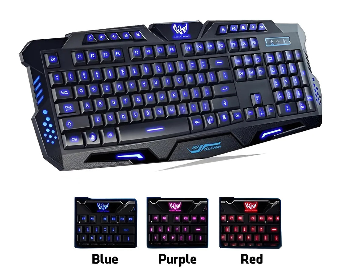 Teclado Usb Brobotix 420028 Ergonómico Iluminación Rgb /v