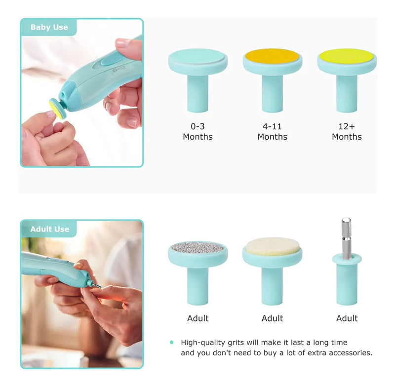 Cortaunas Electrico Para Bebe, Lima De Unas Lupantte Segura