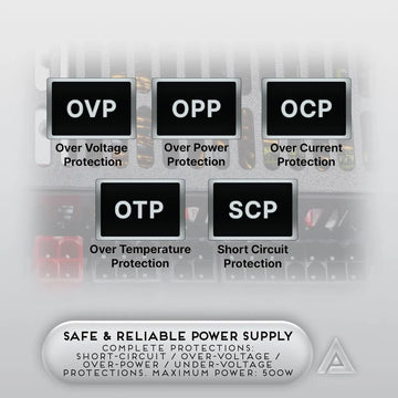 Fuente De Poder 500w Apevia Itx Modular Para Pc