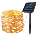Luces Led Solar De 8 Modos, 22m Con 200leds, Arbol De Navidad, Tiras Led Con Luz, Ip65 Impermeable Guirnalda Luces Solares Para Jardin Exterior/interior, Arbol De Navidad, Ventana Valla Bodas Blanco