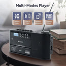 Radio Am Fm Onda Corta Sonido Sintonia Fina Blue Usb Sd Mp3 Negro