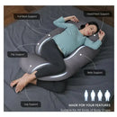Almohada Para Embarazo En Forma De S Gris