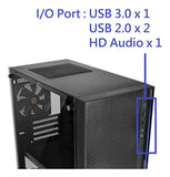 Caja Pc Thermaltake Versa H18 Microatx Negra Vidrio Templado