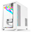 Chasis Gamer Jx119 Aurora 7 Fans Blanco Rgb