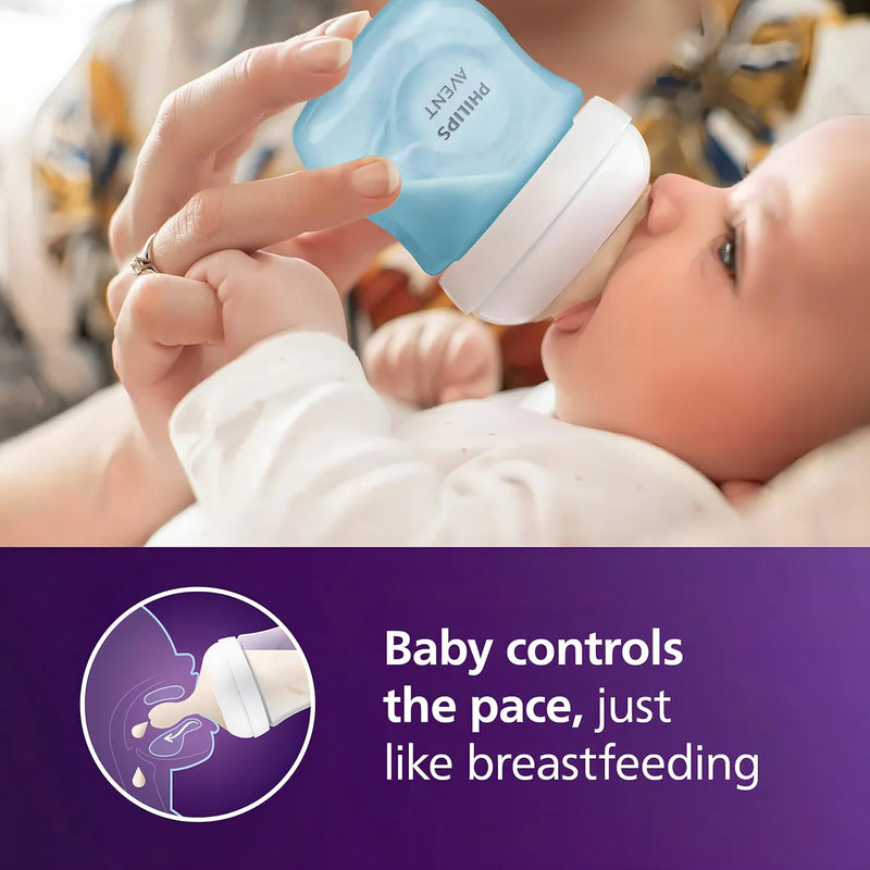Philips Avent Biberón Natural Con Pezón De Respuesta Color Azul