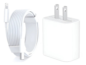 Cargador Certificado Para Iphone 2 Metros Carga Rapida 20 W Blanco