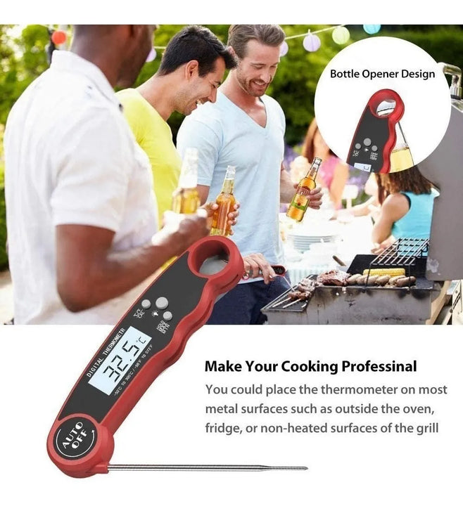 Termometro Digital De Punzon Con Abrebotellas 50c-300c Luz