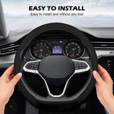 Funda De Volante Universal De Cuero Nappa 15 Antideslizante