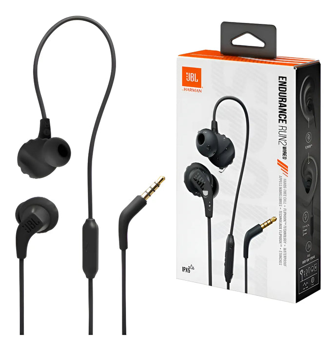 Audífonos Deportivos Jbl Endurance Run 2 Con Cable Negro