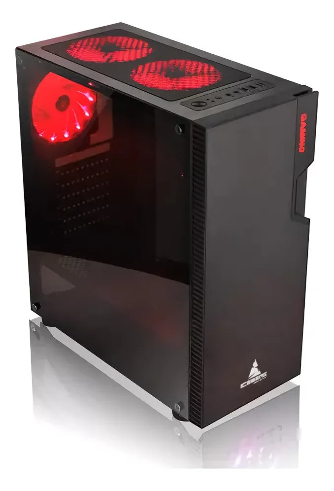 Gabinete Gamer Iceberg Glacius V2 Negro Vidrio +1 Fan 120mm
