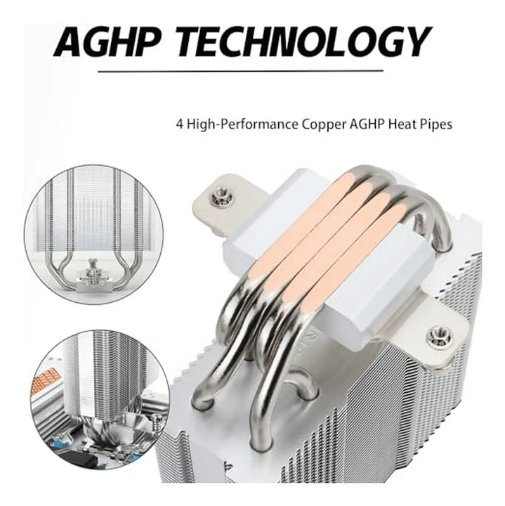 Refrigerador De Cpu Assassinx120 Se White Argb Con 4 Heat Pi