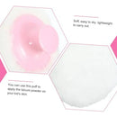 Kit De 4 Pufs De Maquillaje Y Talco Para Bebés Con Soporte D