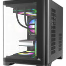 Chasis Gamer Iceberg Wave Negro M-atx 3 Ventiladores Argb