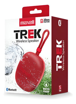 Bocina Trek Maxell Bluetooth Color Rojo