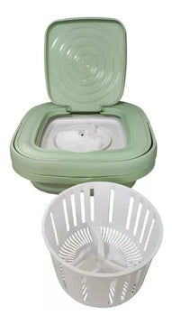 Lavadora Mini Portátil Balde Plegable Limpieza Ropa Pequeña Diseño 1
