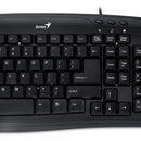 Kit de teclado y mouse Genius KM-200 Español de color negro
