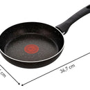 Sartén Imusa Titanium Force 20cm Antiadherente Tapa Vidrio Color Negro