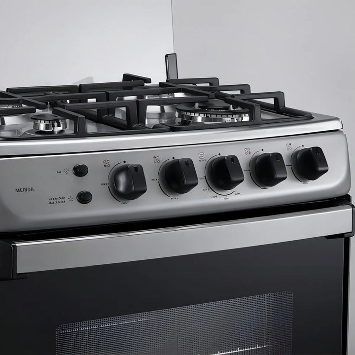 Estufa De Piso Indurama Merida Con Horno Cromada 4 Puestos