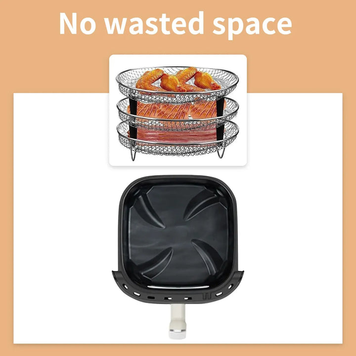Estantes De Acero Inoxidable Para Freidora De Aire 11 Piezas