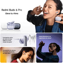 Xiaomi Redmi Buds 6 Pro, Auriculares Táctil, Anc, 3-mic, Wht Blanco