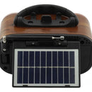 Parlante Radio Retro Vintage Bluetooth Mp3 Fm Am Panel Solar