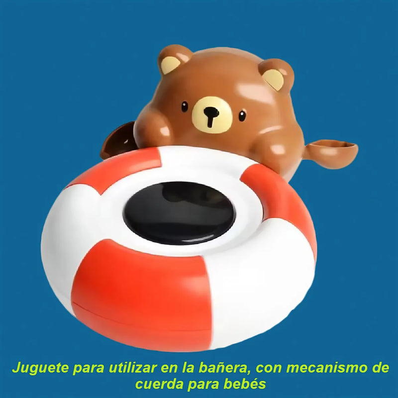 Termómetro Juguete Medición Digital Oso Baño Bebes Flotante Movimiento Diversión Seguridad Agua Bañera Grados Fahrenheit Celsius Alarma Color Temperatura Alta Baja Perfecta Material Seguro Sin Puntas