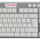 Teclado Gamer Redragon K619w Horus Fs Blanco Cable Red Sp F Idioma Español Latinoamérica Color Del Teclado Blanco