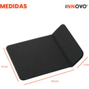 Mouse Pad Con Cargador Inalambrico Inductiva Para Celular Elegante Cuero Color Negro