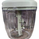 Set Utensilio Maquina Picadora Extractor Verduras Manual Blanco