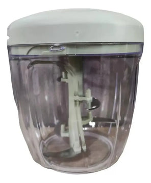 Set Utensilio Maquina Picadora Extractor Verduras Manual Blanco