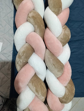 Bumper Trenza Cuna Bebé - 3 Hebras Bumper Trenza Cuna Bebé Babytrencitas Todos Los Colores